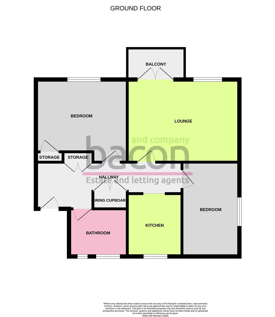 Floor Plan | Flat - Purpose Built | Jupps Lane, Goring, Worthing | For Sale